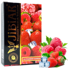Табак для кальяна JiBiAR 50 гр Ice Strawberry Raspberry (полуниця лід ягоди)