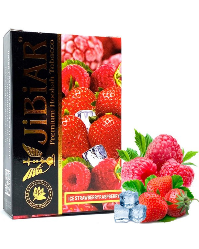 Табак для кальяна JiBiAR 50 гр Ice Strawberry Raspberry (полуниця лід ягоди)