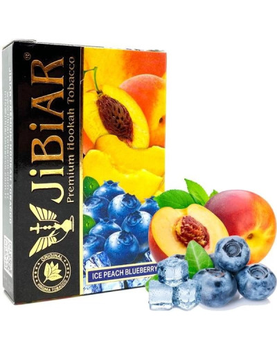 Табак для кальяна JiBiAR 50 гр Ice Peach Blueberry (чорниця персик лід) (протермінований)