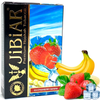 Табак для кальяна  JiBiAR 50 гр Ice Strawberry Banana (полуниця банан лід)