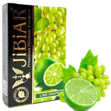 Табак для кальяна  JiBiAR 50 гр Lime Grape (виноград лайм) (протермінований)