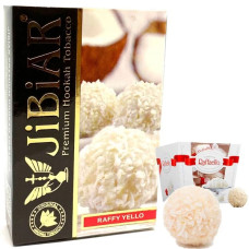 Табак для кальяна JiBiAR 50 гр Raffy Yello (рафаелло) (протермінований)