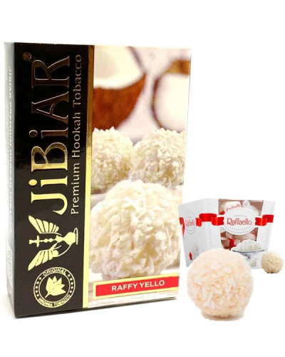 Табак для кальяна JiBiAR 50 гр Raffy Yello (рафаэлло) (просроченный)