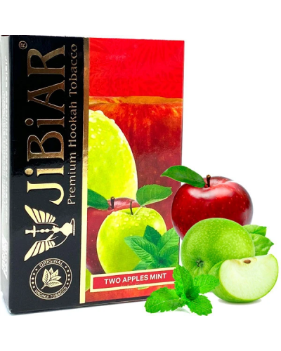 Табак для кальяна JiBiAR 50 гр Two Apples Mint (подвійне яблуко мята)