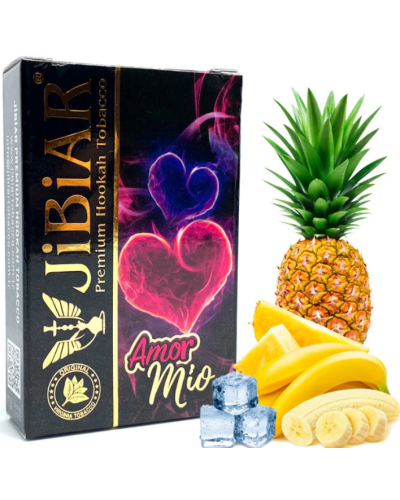 Табак для кальяна JiBiAR 50 гр Amor Mio (ананас банан лід)