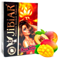 Табак для кальяна  JiBiAR 50 гр Crazy Lady (манго персик)