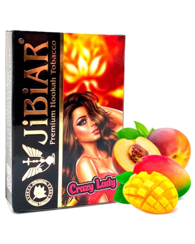 Табак для кальяна JiBiAR 50 гр Crazy Lady (манго персик)