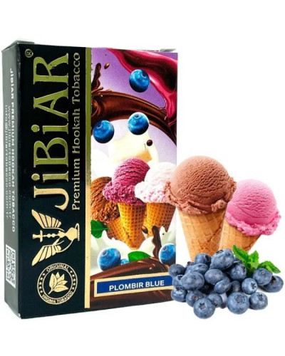 Табак для кальяна JiBiAR 50 гр Plombir Blue (чорничне морозиво)