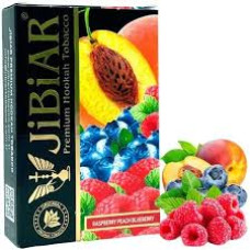 Табак для кальяна  JiBiAR 50 гр Raspberry Peach Blueberry (малина чорниця персик) (протермінований)