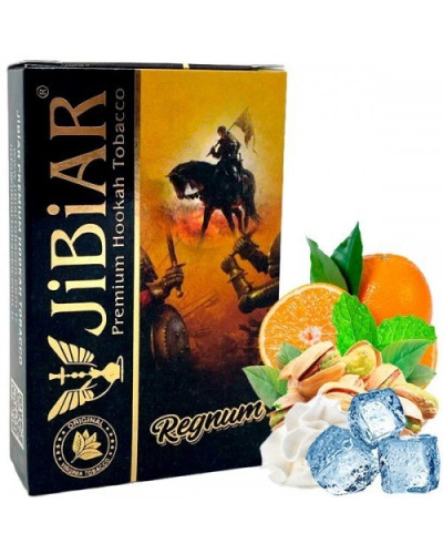 Табак для кальяна JiBiAR 50 гр Regnum (апельсин лід м'ята вершки фісташка) (протермінований)