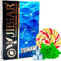 Табак для кальяна  JiBiAR 50 гр Tsunami (льодяник м'ята лід) (протермінований)