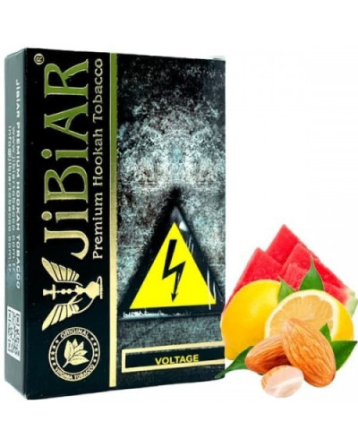 Табак для кальяна JiBiAR 50 гр Voltage (арбуз лимон миндаль) (просроченный)