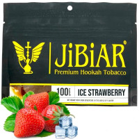 Табак для кальяна  JiBiAR 100 гр Ice Strawberry Полуниця лід (репліка)