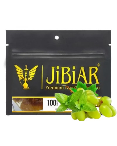 Табак для кальяна JiBiAR 100 гр Grape Mint (виноград м'ята)