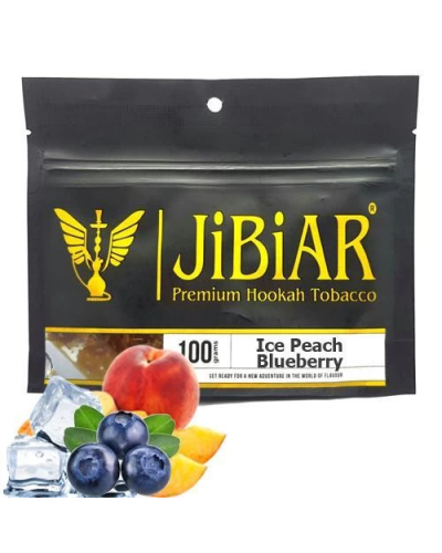 Тютюн для кальяну JiBiAR 100 гр Ice Peach Blueberry (персик чорниця лід) (протермінований)