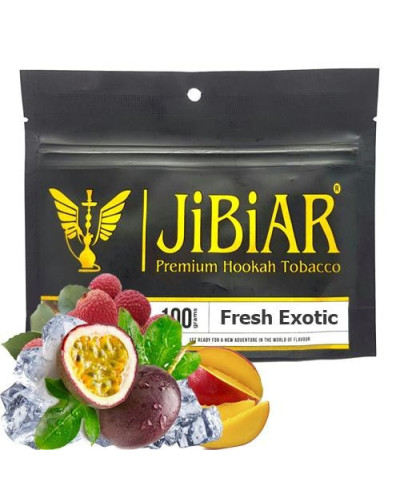 Табак для кальяна JiBiAR 100 гр Fresh Exotic (манго маракуйя личи лед) (просроченный)