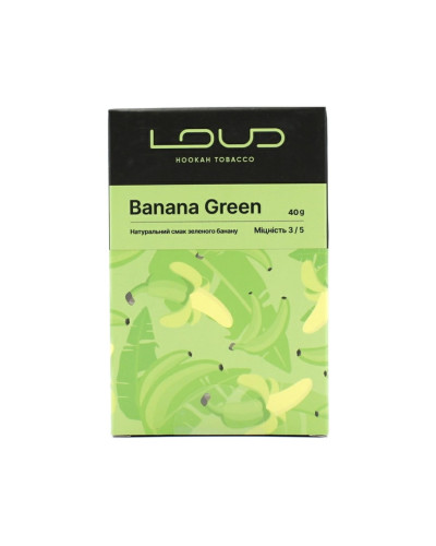 Табак для кальяну LOUD Medium 40 гр Banana green (Зелений банан)