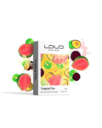 Табак для кальяна LOUD Lite 50 гр Tropical trio (Гуава киви маракуйя)
