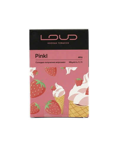 Табак для кальяну LOUD Medium 40 гр Pinkl (Полуничне морозиво)