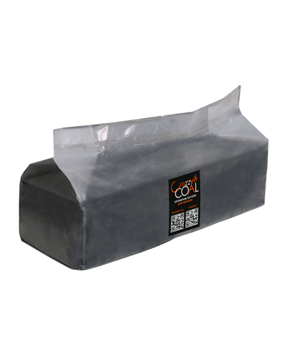 Уголь ореховый Crazzy Coal 2 кг (144шт) 25 MM