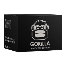 Вугілля кокосове Gorilla 25х25 мм 0.5 кг