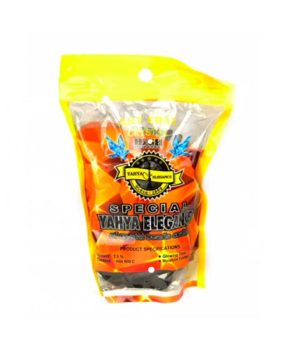 УГОЛЬ КОКОСОВЫЙ YAHYA ELEGANCE CRYSTAL 0,5 КГ (33 ШТ) под KALOUD LOTUS