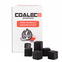 ВУГІЛЛЯ КОКОСОВЕ COALEC 1 КГ (72 КУБИКА) 25 ММ