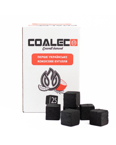 ВУГІЛЛЯ КОКОСОВЕ COALEC 1 КГ (72 КУБИКА) 25 ММ
