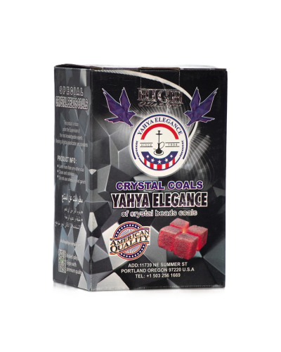 Уголь кокосовый Coco Yahya Elegance, 1кг (72 КУБИКА) 25 ММ