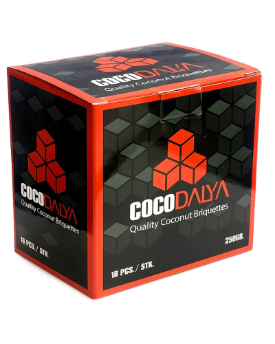 Вугілля кокосове Coco Dalya 25х25 мм (18шт)