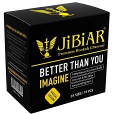 Вугілля кокосове Coco Jibiar 25х25 мм (16шт)