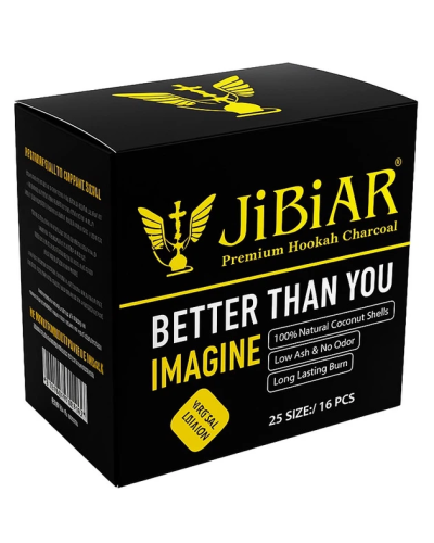 Вугілля кокосове Coco Jibiar 25х25 мм (16шт)