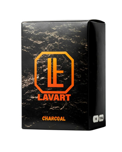 Уголь кокосовый Lavart 1кг 72шт куб 25х25