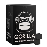 Вугілля кокосове Gorilla 1 кг (25х25 мм)