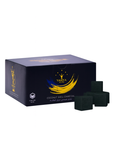 Вугілля кокосове Coco Yahya Elegance King 0,44 кг (32 КУБИКА) 25 ММ