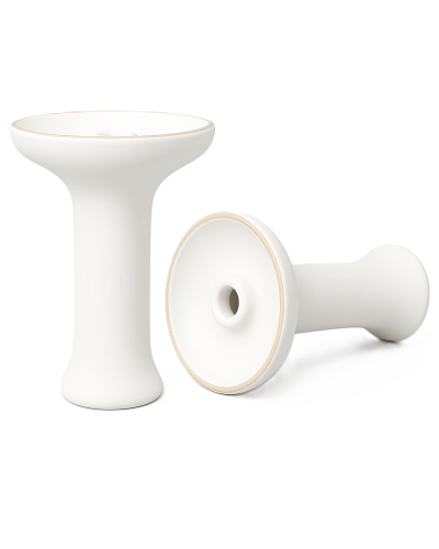 Чаша для кальяна 2x2 Medium White Glass (белая глянцевая)