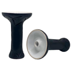 Чаша для кальяну 2x2 Medium Chaos White (чорна матова)