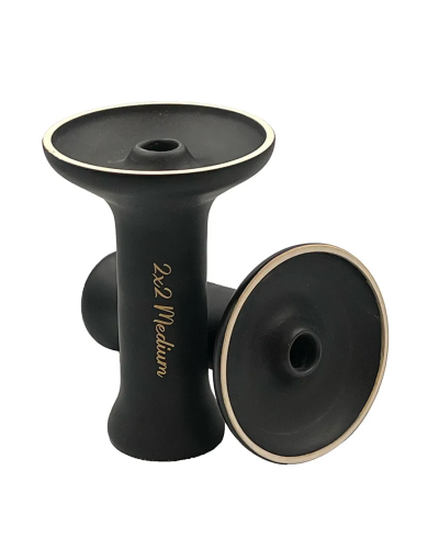 Чаша для кальяну 2x2 Medium Black Matt Black (чорна матова)