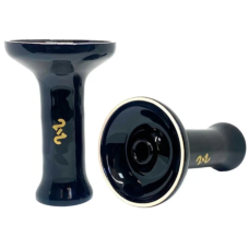 Чаша для кальяну 2x2 Medium Black Matt Black Glass (чорна глянцева)