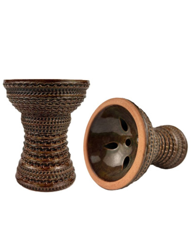 Чаша для кальяну GUSTO Bowls Turkish v2.0 Glaze Brown (коричнева)