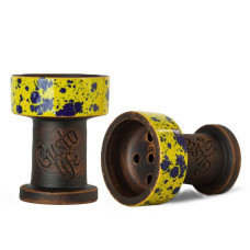 Чаша для кальяну GUSTO Bowls ROOK Yellow Blue (жовто синя)