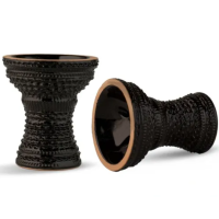 Чаша для кальяну GUSTO Bowls Turkish v2.0 Glaze Black (чорна)