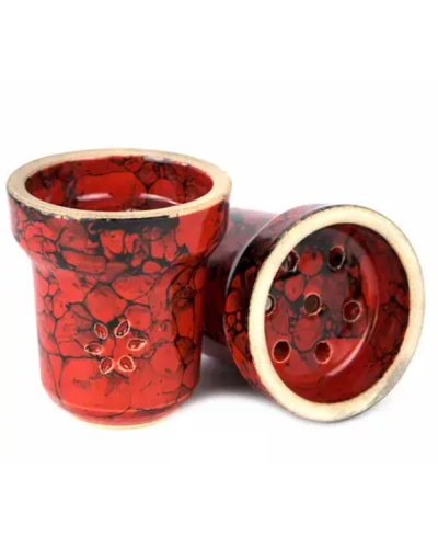 Чаша для кальяну Solaris EVA (червона з чорним)