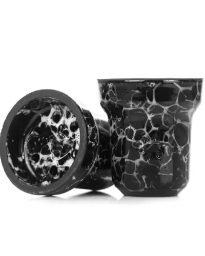 Чаша для кальяна Solaris ADAM (черная с белым)