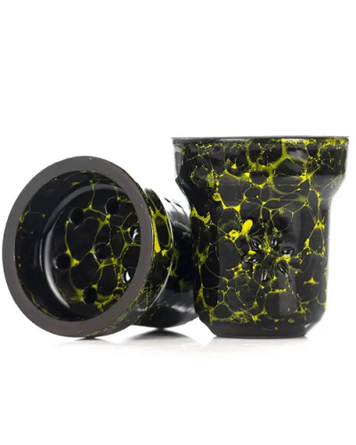 Чаша для кальяну Solaris ADAM (чорна з жовтим)