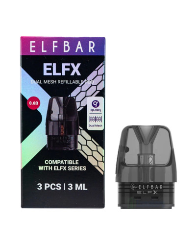 Змінний картридж Elf Bar ELFX Dual Mesh 0.6 Ом 3 мл