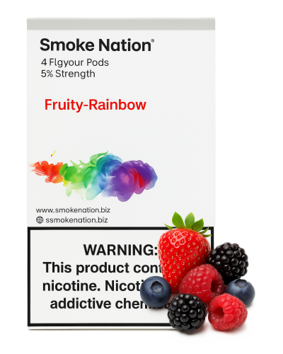Картриджі Smoke Nation для JUUL 1 Fruity Rainbow (фруктовий мікс) 5%