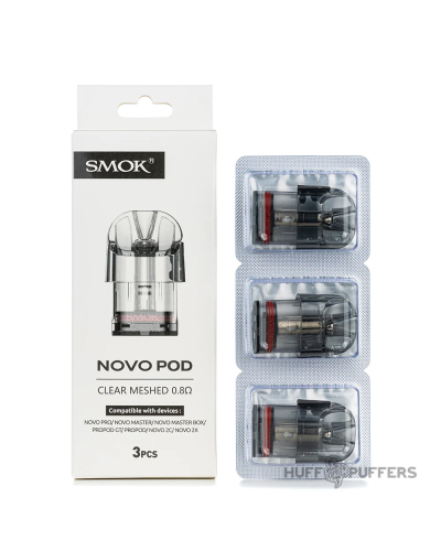 Картридж SMOK Novo POD Clear Meshed DC 0.8 Ом MTL 3 мл