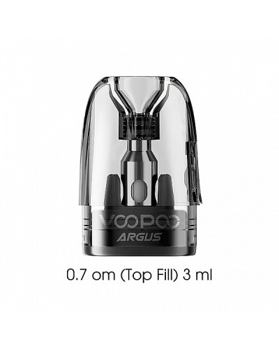 Картридж VooPoo Argus Top Fill, объём 3 мл, сопротивление 0.7 ОМ