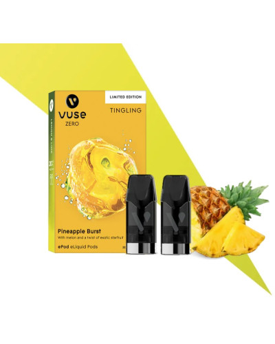 Картриджі VUSE Extra Intense Flavour Pods Zero 0 мг (0%) Pineapple Burst (ананас)